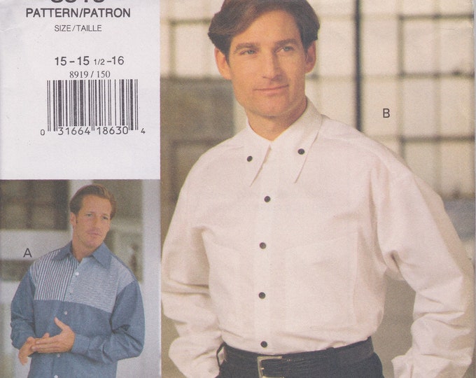 Vogue 8919 / Vintage Sewing Pattern for Men / Mans Shirt / Unused - Etsy