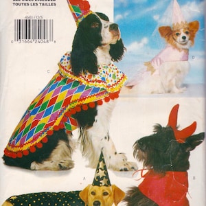 Butterick 4601  Vintage Sewing Pattern For Pets  Costumes For Dog And Puppy  Unused