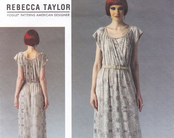 Vogue 1352  Designer Sewing Pattern By Rebecca Taylor  Dress Gown  Sizes 8 10 12 14 16  Unused