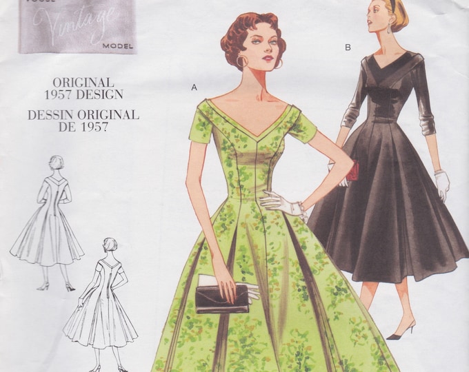 Vogue 2903 / Reproduction Sewing Pattern / 1950s Design Reissue / Dress ...