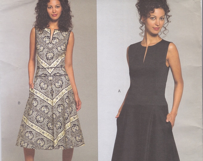 Vogue 2900 Designer Sewing Pattern by Donna Karan DKNY Sleeveless Dress ...