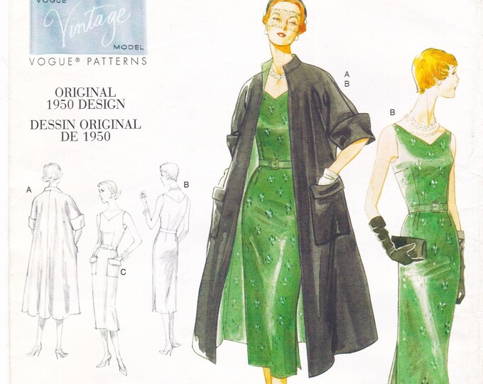 Vogue 1137 Reproduction Sewing Pattern Reissue of A 1950 Design Dress ...
