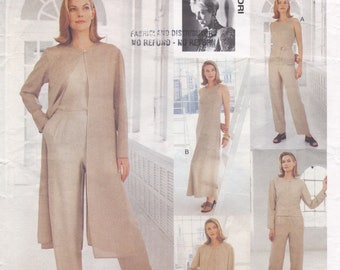 Vogue 1985  Vintage Designer Sewing Pattern By Adri  Trousers Pants Coat Jacket Top Dress  Sizes 6 8 10  Unused