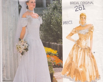 Vogue 1999 Vintage Sewing Pattern Wedding Dress Bridal Gown