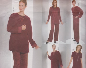 Vogue 2075 / Vintage Sewing Pattern / Pants Trousers Skirt Tunic Top Jacket / Sizes 8 10 12 / Unused
