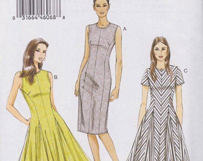 Vogue 9102 / Sewing Pattern / Bias Dress With Princess Seams / Sizes 6 ...
