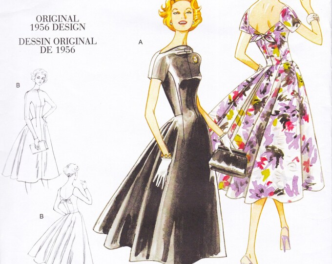Vogue 1084 Reproduction Sewing Pattern 1950s Design Reissue Dress Sizes ...