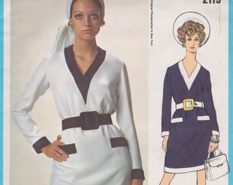 Vogue 2119 / Vintage Designer Sewing Pattern By Teal Traina / Dress / Size 12 Bust 34 / Unused