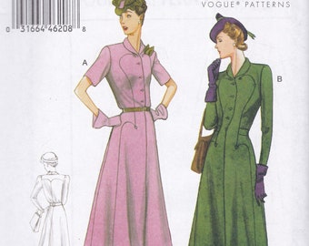 Vogue 9127  Reproduction Sewing Pattern  1930s Design Reissue  Dress  Sizes 6 8 10 12 14  Unused