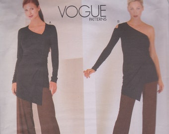Vogue 2064  Vintage Designer Sewing Pattern By Donna Karan  Wrap Top Blouse Shirt Pants Slacks Trousers  Sizes 6 8 10  Unused