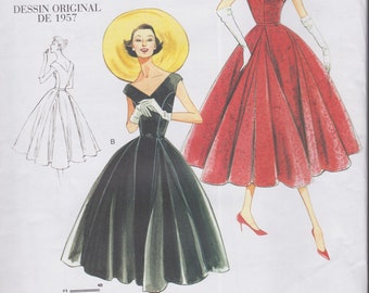 Vogue 1172  Reproduction Sewing Pattern  1950s Design Reissue  Dress  Size 14 16 18 20  Bust 36 38 40 42  Unused