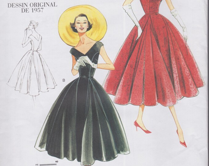 Vogue 1172 Reproduction Sewing Pattern 1950s Design Reissue Dress Size ...