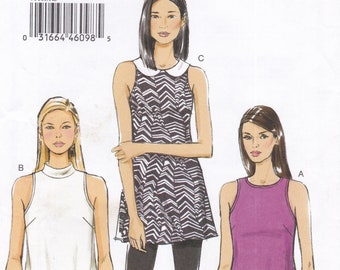 Very Easy Vogue 9109  Sewing Pattern  Blouse Shirt Top Tunic  Sizes 6 8 10 12 14  Unused