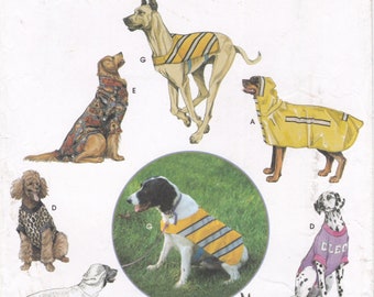 Simplicity Crafts 9520  Sewing Pattern By Longia Miller  Large Dog Clothes  Coat Jacket Shirt Backpack For Pet  Unused