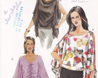 Vogue 7827 Vintage Sewing Pattern Pullover Top Shirt Blouse Sizes 12 14 16 Bust 34 36 38  Unused