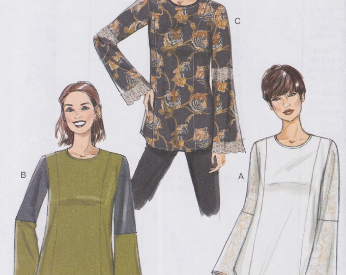 Very Easy Vogue 9270 Sewing Pattern Blouse Shirt Top Tunic Sizes 6 8 10 ...