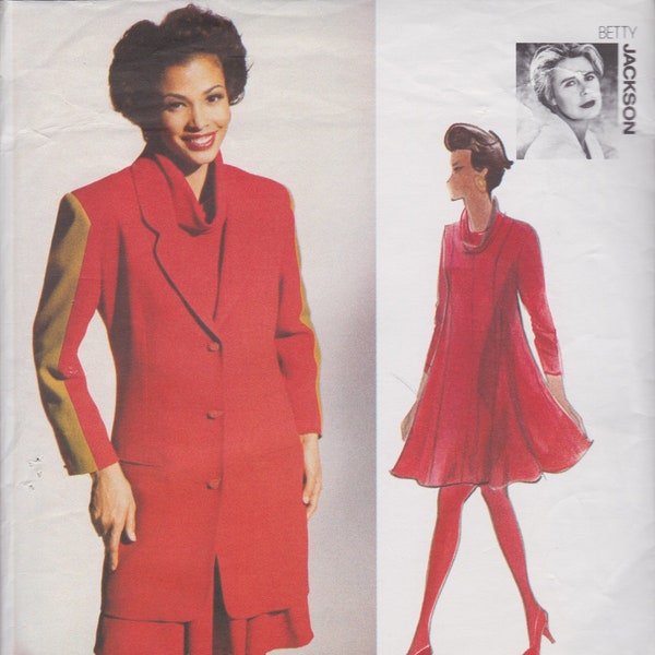 Vogue Attitudes 2977  Vintage Designer Sewing By Betty Jackson  Jacket And Dress  Sizes 18 20 22  Bust 40 42 44  Unused