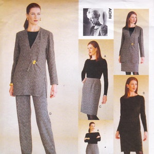 Vogue 2046  Vintage Designer Sewing Pattern By Adri  Dress Jacket Top Skirt Trousers Pants  Sizes 8 10 12  Unused