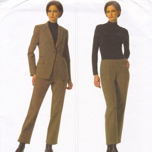 Vogue 2825  Vintage Designer Sewing Pattern By Donna Karan  DKNY  Trousers Pants Jacket Suit  Sizes 6 8 10  Unused