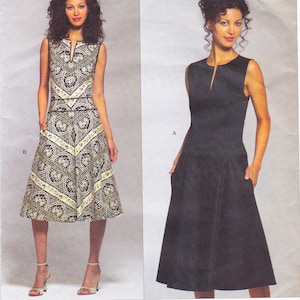 Vogue 2900 Designer Sewing Pattern By Donna Karan DKNY Sleeveless Dress  Sizes 6 8 10  Unused