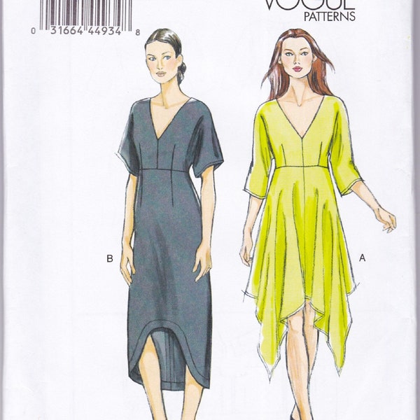 Very Easy Vogue 8894  Custom Fit Sewing Pattern  Dress  Sizes L XL XXL  Bust 38 40 42 44 46 48  Unused