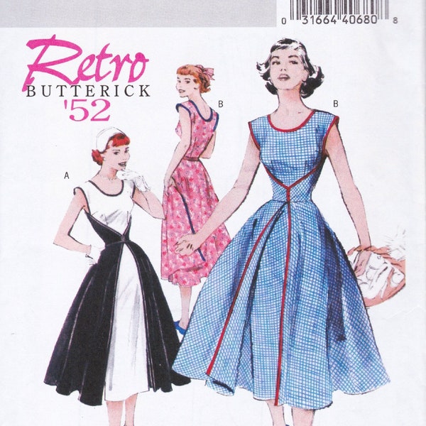 Butterick 4790  Reproduction Sewing Pattern  1950s Design Reissue  Wraparound Dress   Sizes 8 10 12 14  Unused