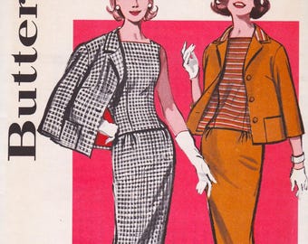 Butterick 9546  Vintage Sewing Pattern  Jacket Blouse Shirt Skirt Suit  Size 10 Bust 31  Unused