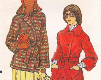 Vogue 8654, Vintage Sewing Pattern, Jacket, Coat, Size 12 Bust 34