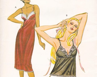Kwik Sew 1066, Vintage Sewing Pattern, Slip & Camisole, Sizes 32 - 38, Uncut