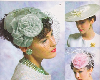 Vogue 8052, Sewing Pattern, Hat, Cap, Millinery, Fascinator, One Size Unused
