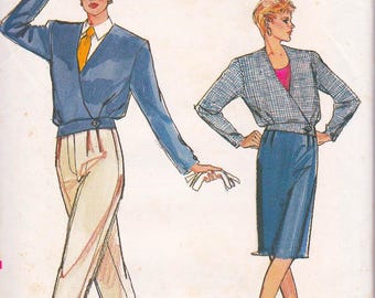 Vintage Vogue 2356 JACKET PANTS Trousers Pattern Very Easy Vogue