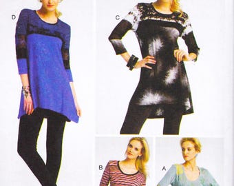 Vogue 8817, Katherine Tilton Sewing Pattern, Shirt, Blouse, Top, Tunic, Sizes 8 - 16 Uncut