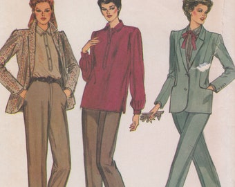 Vogue 7875  Vintage Sewing Pattern  Trousers Pants Jacket Shirt  Size 12 Bust 34  Unused