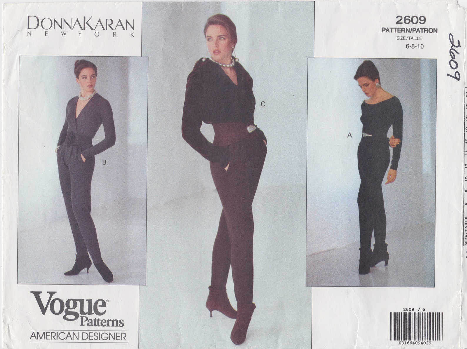 Vogue 2609 / Vintage Designer Sewing Pattern by Donna Karan / - Etsy