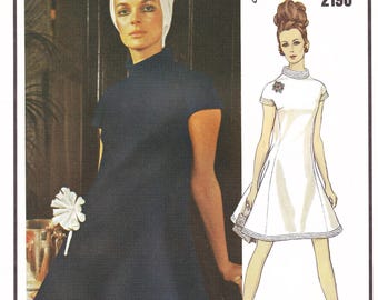 Vogue Paris Original 2190 Pierre Cardin Sewing Pattern & Label Dress Size 8 Uncut