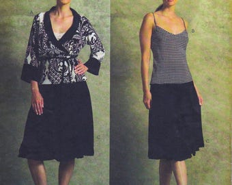 Vogue 2941, Donna Karan Sewing Pattern, Skirt, Top & Jacket, Sizes 14 - 20, Unused