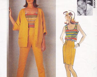 Vogue 2687, Rebecca Moses Sewing Pattern, Pants, Jacket, Skirt & Top, Sizes 14 - 18 Uncut