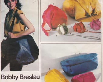 Vogue 2184, Vintage Designer Sewing Pattern By Bobby Breslau, Handbag, Purse, Bag, Pouch, Uncut