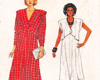 Very Easy Vogue 9235, Vintage Sewing Pattern, Maternity Dress, Sizes 8 10 12 Uncut