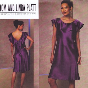 Vogue 1138  Designer Sewing Pattern By Tom And Linda Platt  Dress  Sizes 6 8 10 12  Unused
