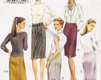 Vogue 7937, Vintage Basic Design Sewing Pattern, Skirt, Sizes 12 14 16 Unused