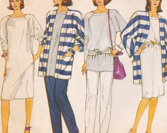 Vogue 8687 Vintage Sewing Pattern Dress Jacket Trousers Pants Skirt Sizes 8 - 12 Uncut