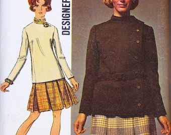 Simplicity 8336, Vintage Sewing Pattern, Skirt, Jacket, Blouse, Suit, Size 10 Uncut