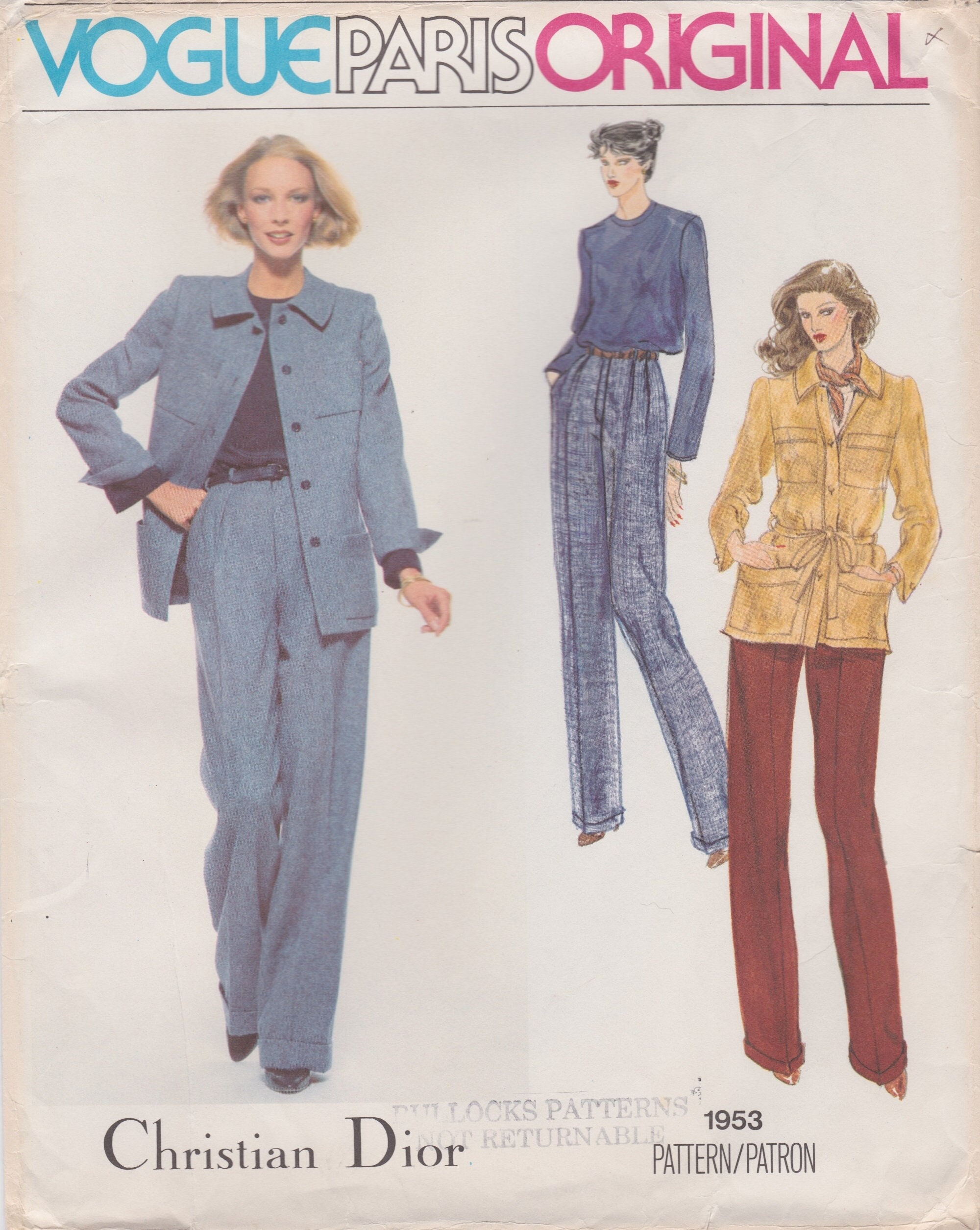 Christian Dior Navy Diorissimo Pants - 38 – Angeles Vintage