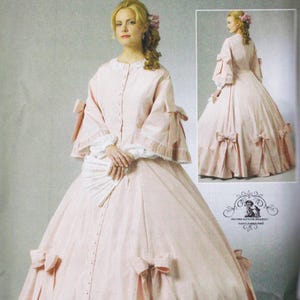 Butterick 5543  Sewing Pattern  Womans Civil War Era Historical Costume  Dress Gown  Sizes 6 8 10 12 Unused