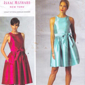 Vogue 1434  Designer Sewing Pattern By Isaac Mizrahi  Dress  Sizes 6 8 10 12 14  Unused