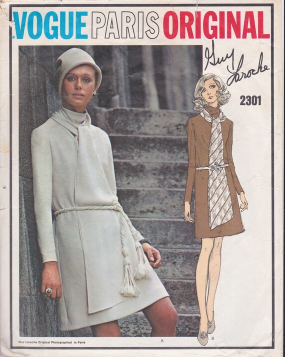 Vogue 2301 / Paris Original / Vintage Designer Sewing Pattern - Etsy