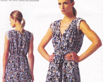 Vogue 1344, Designer Sewing Pattern By Rebecca Taylor, Pullover Dress, Sizes 6 - 14 Unused