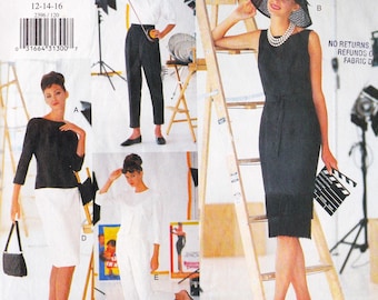 Vogue 2396 Vintage Sewing Pattern Breakfast At Tiffany's Wardrobe Sizes 12 14 16 Uncut