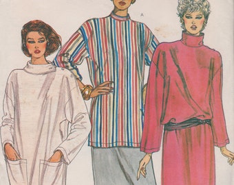 Very Easy Vogue 8465  Vintage Sewing Pattern  Top Shirt Blouse Tunic Dress  Size 18 Bust 40  Unused